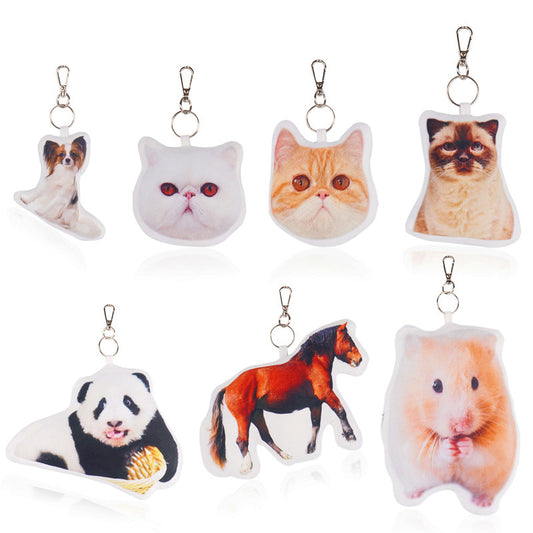 Cat Pet Keychain Custom Dog Photos