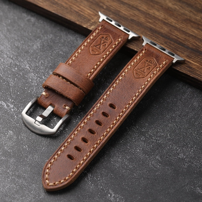 Straight Interface Handmade Vintage Leather Strap