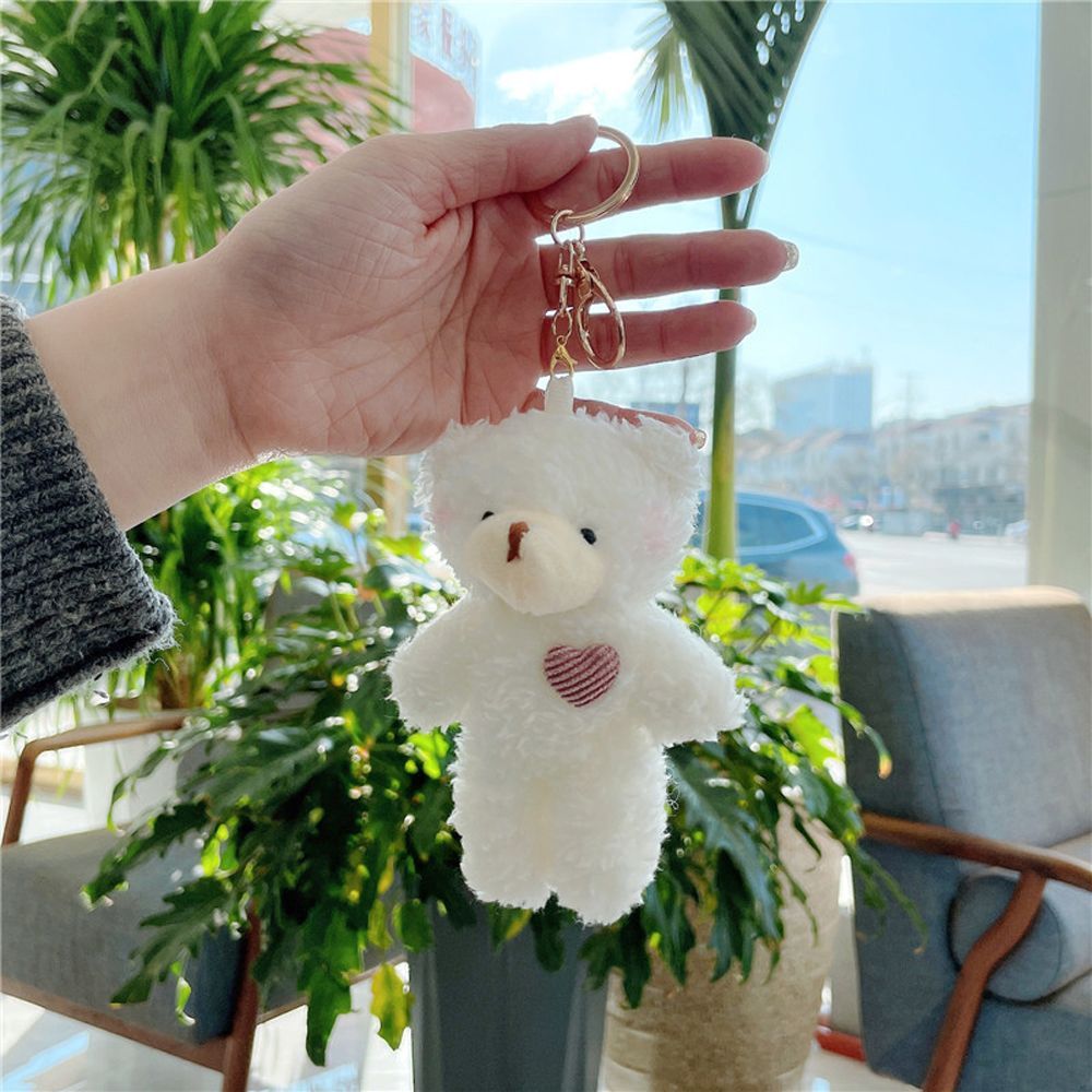 Cute Bear Rabbit Modeling Plush Doll Keychain