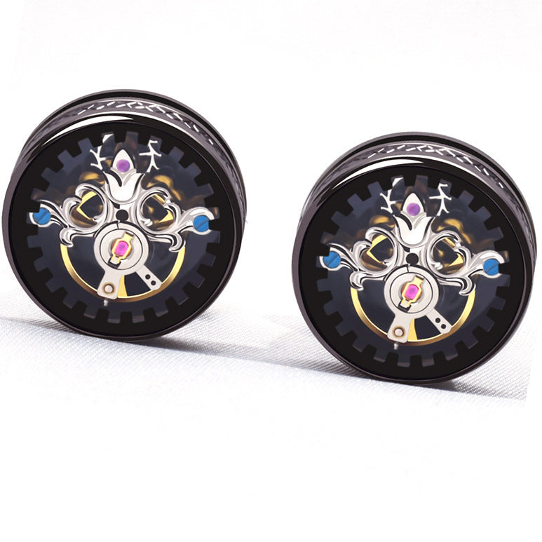 Tourbillon Light Luxury Business French Style Cufflinks