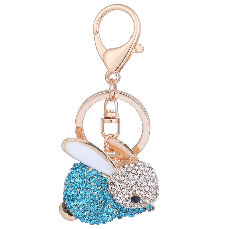 Cute Diamond Studded Animal Keychain Pendant