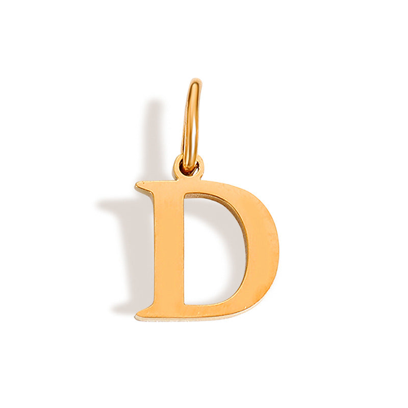 26 Letter Pendant Couple Bracelet Necklace English Pendant