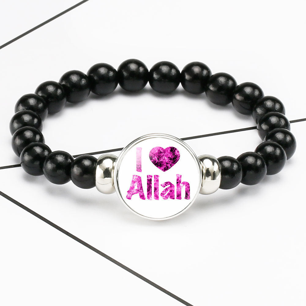 Middle East Islam Muslim Bead Bracelets 18mm Snap Buttons Charms Bracelet