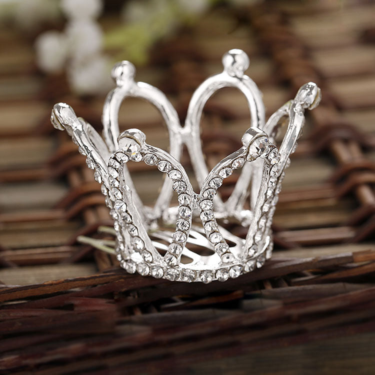 Childrens Festival Show Hair Comb Crown Rhinestone Accessories