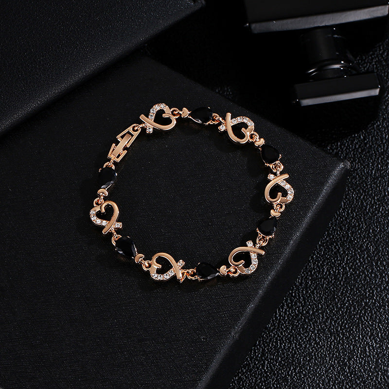 Radiant Heart Hollow Bracelet