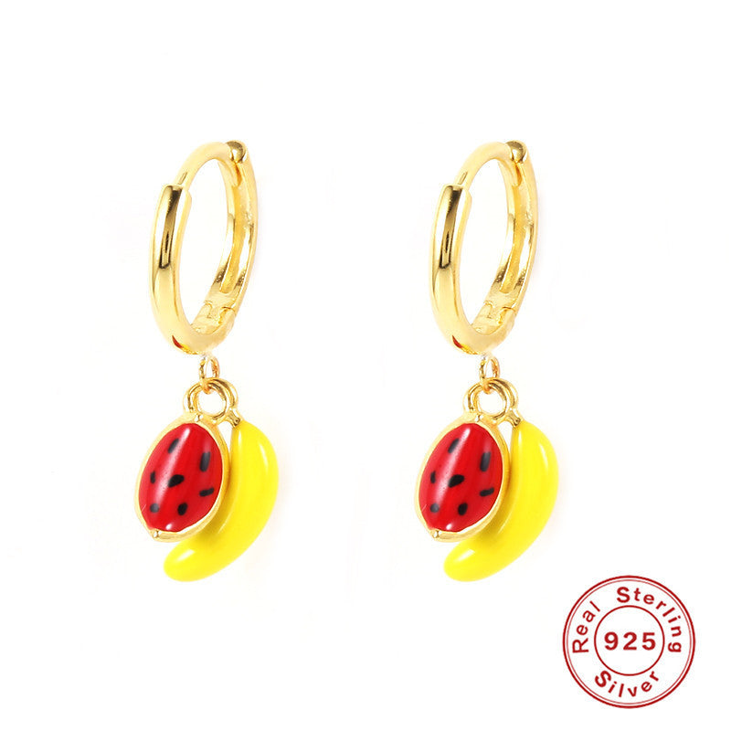 Fruit Pendant Drop Oil Earring Earrings Fashion Simple Creative Earring Earrings