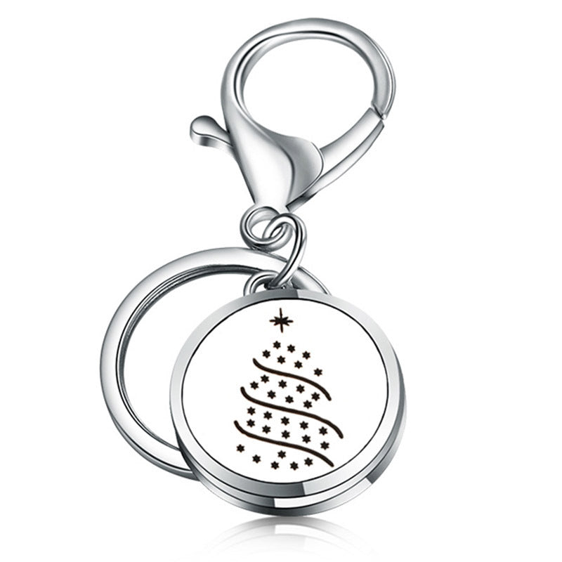 Perfume Key Chain Stainless Steel Essential Oil Diffuser