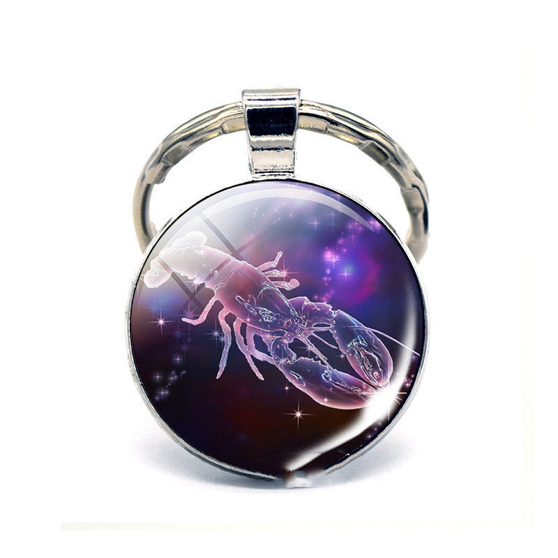 Twelve Constellation Keychain Birthday Gift