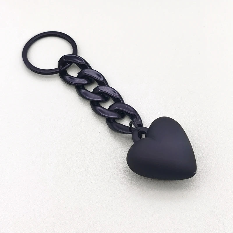 Heart-shaped Keychain Acrylic Chain Ring Accessories Graduation Gift