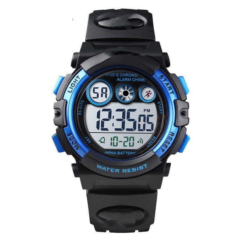 Multifunctional Waterproof Colorful Transparent With Personality Student Electronic Watch