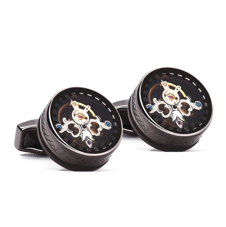 Tourbillon Light Luxury Business French Style Cufflinks