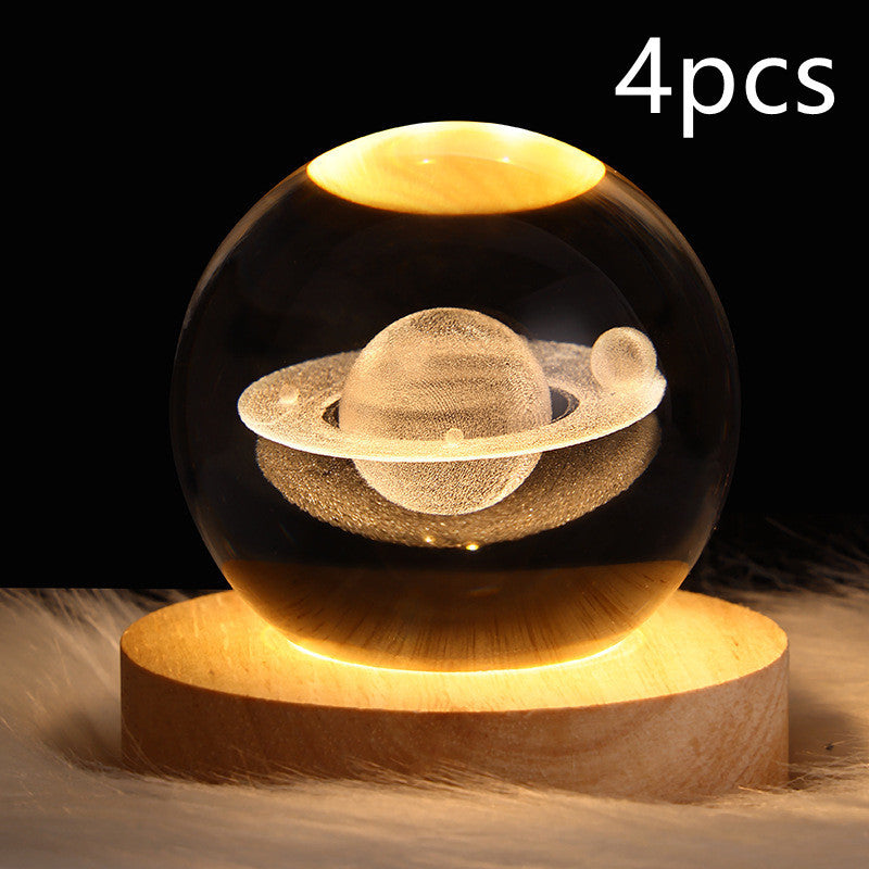 3D Crystal Ball LED Night Light