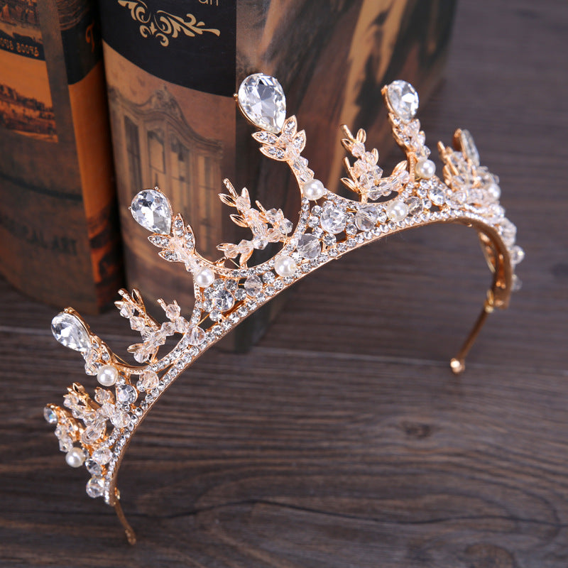 Auspicious Wheat Ear Handmade Bridal Diamond Crown