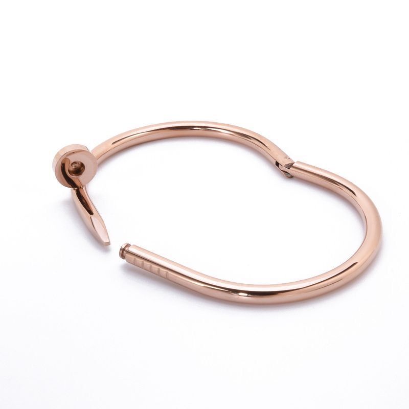 Nail Bracelet Plating 18K Rose Gold Bracelet