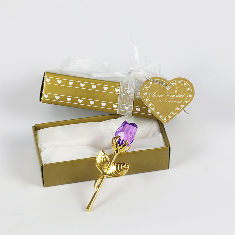 Crystal Metal Rose Valentine's Day Gift