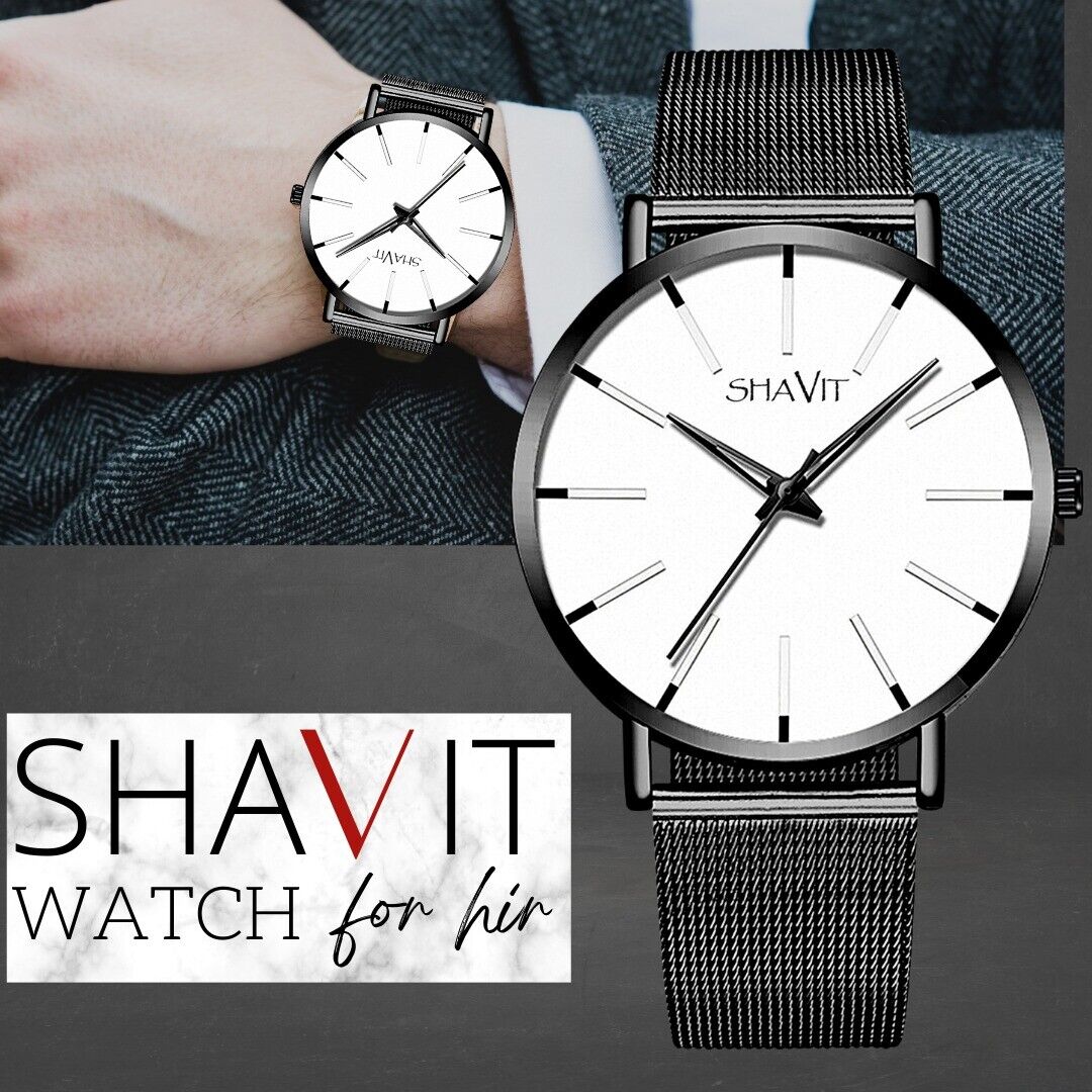 Waterproof Men's Watch Classic Stainless Steel Quartz Luxury Wrist Watches