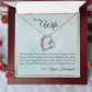 Forever Love Necklace with Message Card : Gifts for Wife - To My Wife the Love that I Have for You Will Never - For Anniversary, Birthday