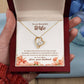 Forever Love Necklace with Message Card : Gifts for Wife - My Beautiful Wife If I Had to Choose Between Loving You and Breathing - For Anniversary