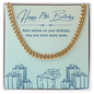 Birthday Gifts for Him: 75th Birthday Gift - Cuban Link Chain with Message Card - For Husband, Boyfriend, Brother, Son, Friend