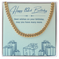 Birthday Gifts for Him: 82nd Birthday Gift - Cuban Link Chain with Message Card - For Husband, Boyfriend, Brother, Son, Friend