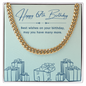 Birthday Gifts for Him: 67th Birthday Gift - Cuban Link Chain with Message Card - For Husband, Boyfriend, Brother, Son, Friend