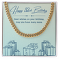 Birthday Gifts for Him: 32nd Birthday Gift - Cuban Link Chain with Message Card - For Husband, Boyfriend, Brother, Son, Friend