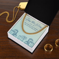 Birthday Gifts for Him: 82nd Birthday Gift - Cuban Link Chain with Message Card - For Husband, Boyfriend, Brother, Son, Friend