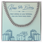 Birthday Gifts for Him: 57th Birthday Gift - Cuban Link Chain with Message Card - For Husband, Boyfriend, Brother, Son, Friend