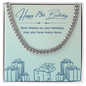 Birthday Gifts for Him: 75th Birthday Gift - Cuban Link Chain with Message Card - For Husband, Boyfriend, Brother, Son, Friend