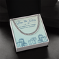 Birthday Gifts for Him: 95th Birthday Gift - Cuban Link Chain with Message Card - For Husband, Boyfriend, Brother, Son, Friend