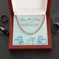 Birthday Gifts for Him: 64th Birthday Gift - Cuban Link Chain with Message Card - For Husband, Boyfriend, Brother, Son, Friend