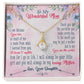 Alluring Beauty Necklace With Message Card : Gifts For Mom - I Am Because You Are So Much of Me - For Mother's Day, Birthday