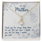 Alluring Beauty Necklace With Message Card : Gifts For Mom - Thank You For Always Being There For Me - For Mother's Day, Birthday