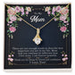 Alluring Beauty Necklace With Message Card : Gifts For Mom - There Are Not Enough Words to Describe How Important - For Mother's Day, Birthday