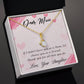Alluring Beauty Necklace With Message Card : Gifts For Mom - If I Didn't Have You as a Mom I'd Choose You as a Friend - For Mother's Day