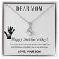 Alluring Beauty Necklace With Message Card : Gifts For Mom - You're the Mom Everyone Wishes They Had - For Mother's Day
