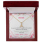Alluring Beauty Necklace With Message Card : Gifts For Mom - Because of Your Belief in Me, Your Dreams For Me - For Mother's Day