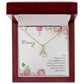 Alluring Beauty Necklace With Message Card : Gifts For Mom - This Mother's Day I'm Snuggled In Your Tummy - For Mother's Day