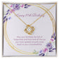 Birthday Gifts for Her: 89th Birthday Gift - Love Knot Necklace with Message Card - For Wife, Girlfriend, Sister, Daughter, Friend