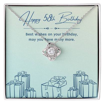 Birthday Gifts for Him: 58th Birthday Gift - Cuban Link Chain with Message Card - For Husband, Boyfriend, Brother, Son, Friend