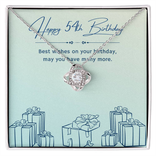 Birthday Gifts for Him: 54th Birthday Gift - Cuban Link Chain with Message Card - For Husband, Boyfriend, Brother, Son, Friend