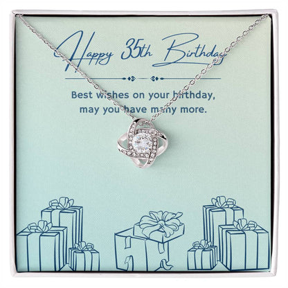 Birthday Gifts for Him: 35th Birthday Gift - Cuban Link Chain with Message Card - For Husband, Boyfriend, Brother, Son, Friend