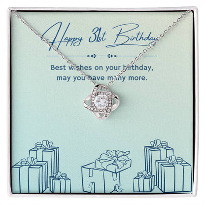 Birthday Gifts for Him: 31st Birthday Gift - Cuban Link Chain with Message Card - For Husband, Boyfriend, Brother, Son, Friend