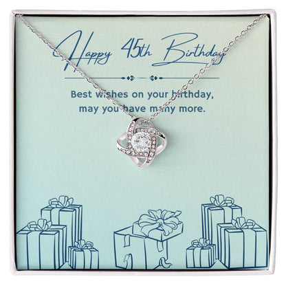 Birthday Gifts for Him: 45th Birthday Gift - Cuban Link Chain with Message Card - For Husband, Boyfriend, Brother, Son, Friend