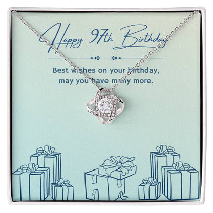 Birthday Gifts for Him: 97th Birthday Gift - Cuban Link Chain with Message Card - For Husband, Boyfriend, Brother, Son, Friend