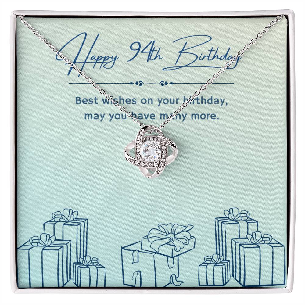 Birthday Gifts for Him: 94th Birthday Gift - Cuban Link Chain with Message Card - For Husband, Boyfriend, Brother, Son, Friend