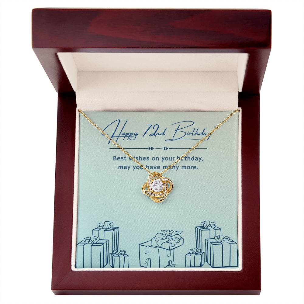 Birthday Gifts for Him: 72nd Birthday Gift - Cuban Link Chain with Message Card - For Husband, Boyfriend, Brother, Son, Friend