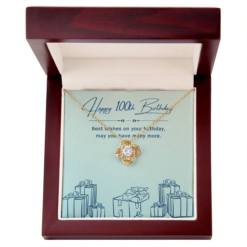 Birthday Gifts for Him: 100th Birthday Gift - Cuban Link Chain with Message Card - For Husband, Boyfriend, Brother, Son, Friend