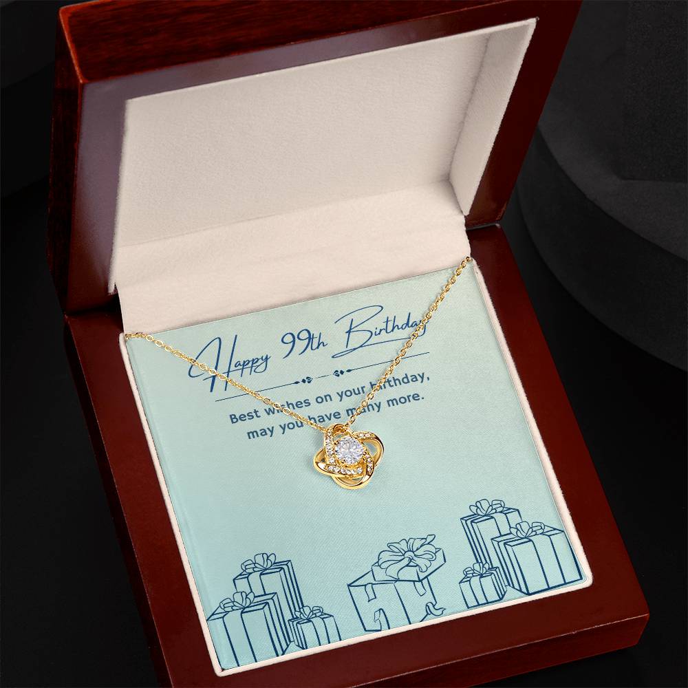 Birthday Gifts for Him: 99th Birthday Gift - Cuban Link Chain with Message Card - For Husband, Boyfriend, Brother, Son, Friend