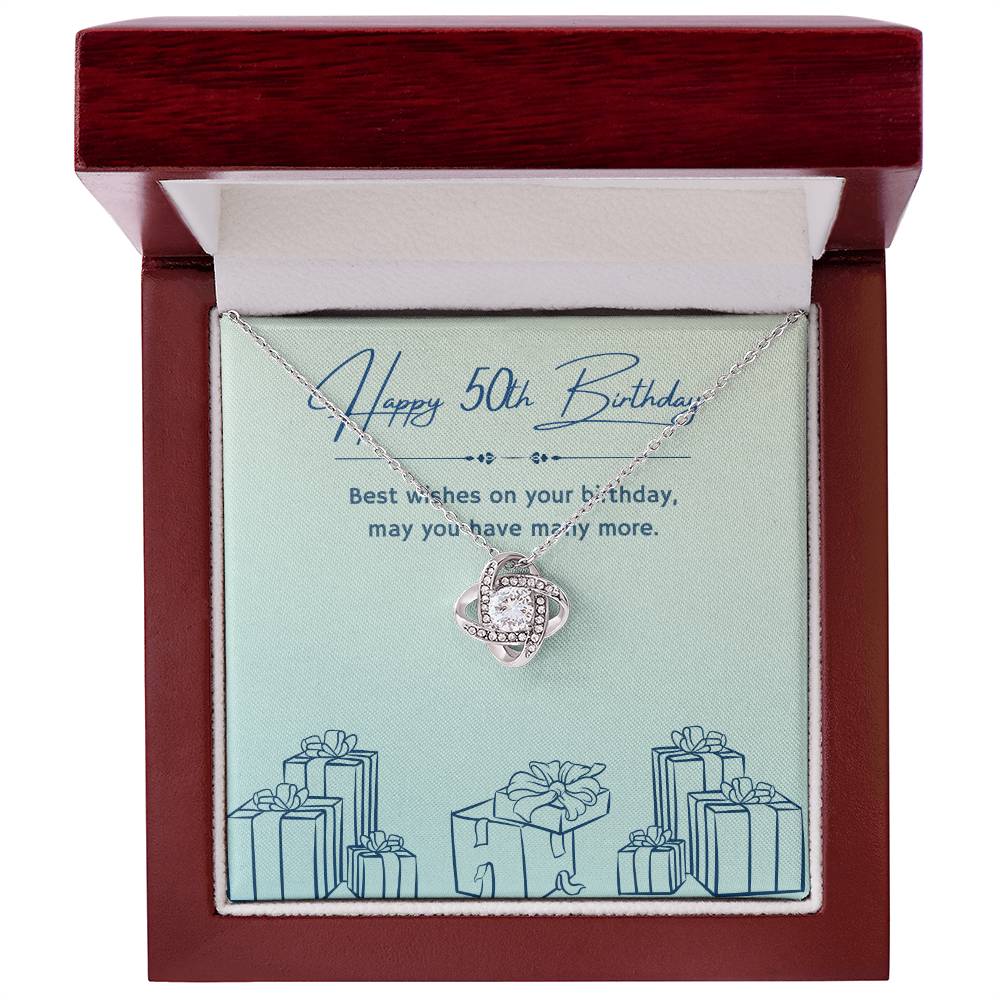 Birthday Gifts for Him: 50th Birthday Gift - Cuban Link Chain with Message Card - For Husband, Boyfriend, Brother, Son, Friend